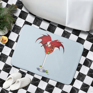 Alfombrilla De Baño Martini Fantasy Red Dragon