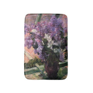 Alfombrilla De Baño Mary Cassatt - Lilacs en una ventana