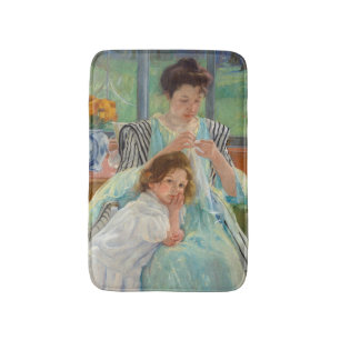 Alfombrilla De Baño Mary Cassatt - Madre joven masticando