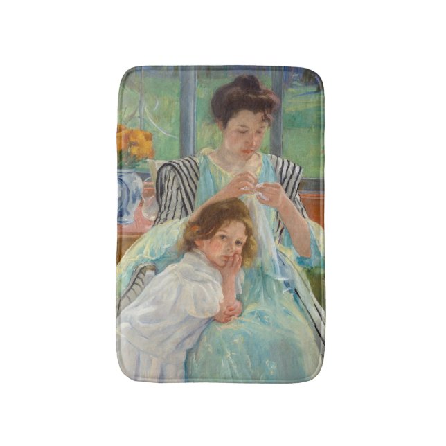 Alfombrilla De Baño Mary Cassatt - Madre joven masticando (Frente vertical)