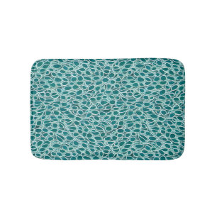Alfombrilla De Baño Masa de baño de fusión verde azulada