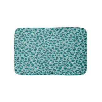 Alfombrilla De Baño Masa de baño de fusión verde azulada