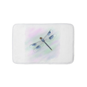 Alfombrilla De Baño Masa de baño de la libélula acuática