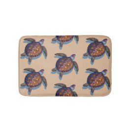 Alfombrilla De Baño Masa de baño de tortugas marinas
