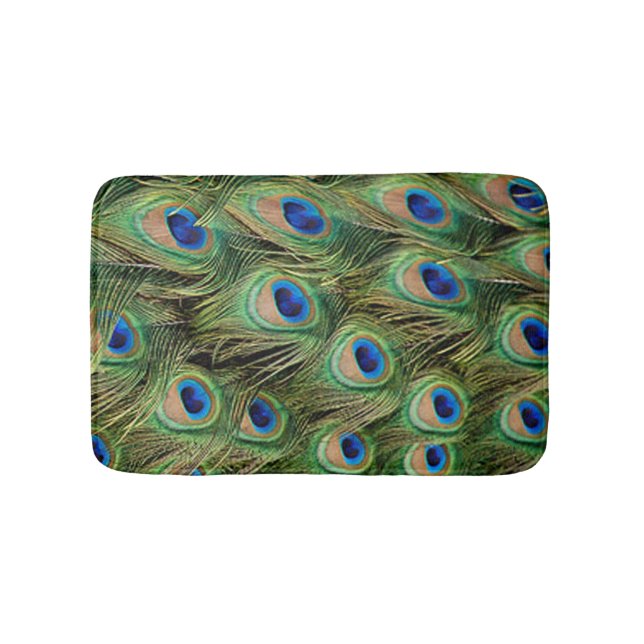 Alfombrilla De Baño Masa de Bath de pavo real (Anverso)