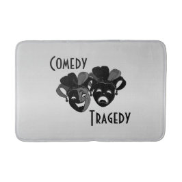 Alfombrilla De Baño Máscaras de teatro de comedia y tragedia