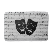 Máscaras de teatro y música plateada