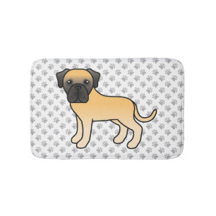 Alfombrilla De Baño Mastín inglés cervato perro de dibujos animados y 