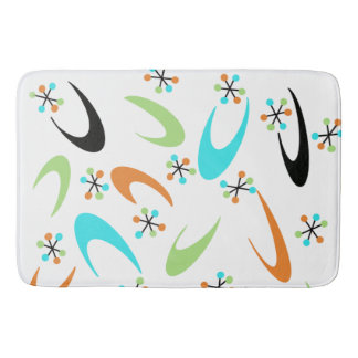 Alfombrilla De Baño Mat Atómico Bath Mat De Mediados Del Siglo
