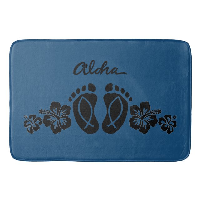 Alfombrilla De Baño Mat Bath Aloha (Anverso)