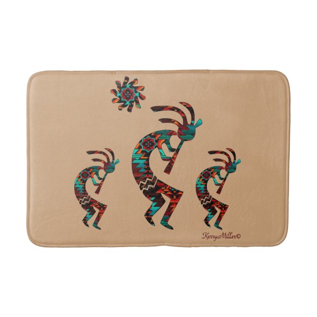Alfombrilla De Baño Mat Bath de Kokopelli, al suroeste (Anverso)