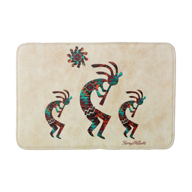 Alfombrilla De Baño Mat Bath de Kokopelli, al suroeste (Anverso)