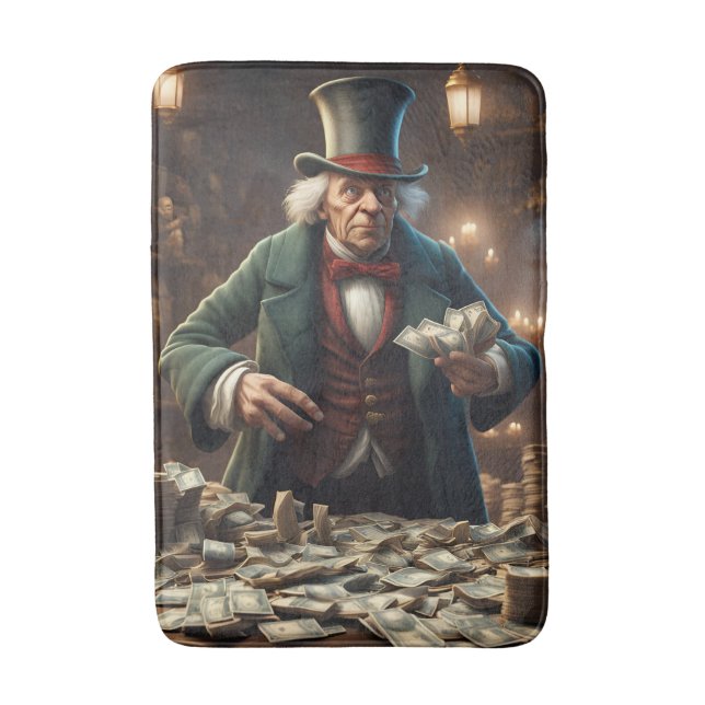 Alfombrilla De Baño Mat. Bath de Scrooge (Frente vertical)