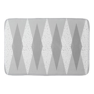 Alfombrilla De Baño Mat Bath Gris Gris Moderno De Medio Siglo