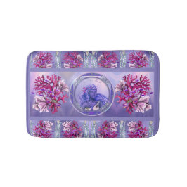 Alfombrilla De Baño Mat Bath Mat de la sirena del océano púrpura