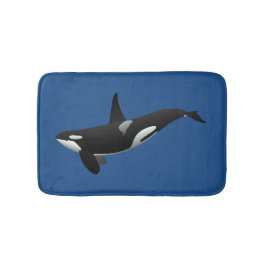 Alfombrilla De Baño Mat de ballena asesina orca