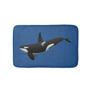 Alfombrilla De Baño Mat de ballena asesina orca