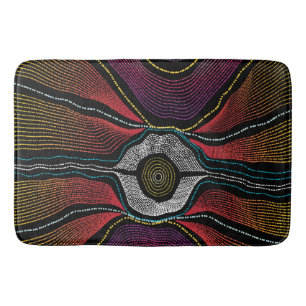 Alfombrilla De Baño Mat de baño Aboriginal Design-2