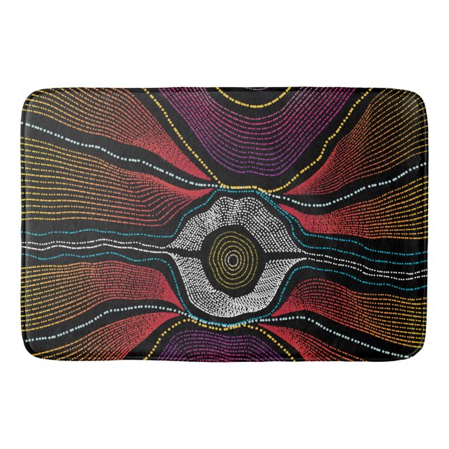 Alfombrilla De Baño Mat de baño Aboriginal Design-2 (Anverso)