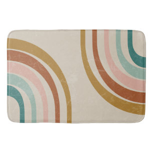 Alfombrilla De Baño Mat de baño arco iris retro