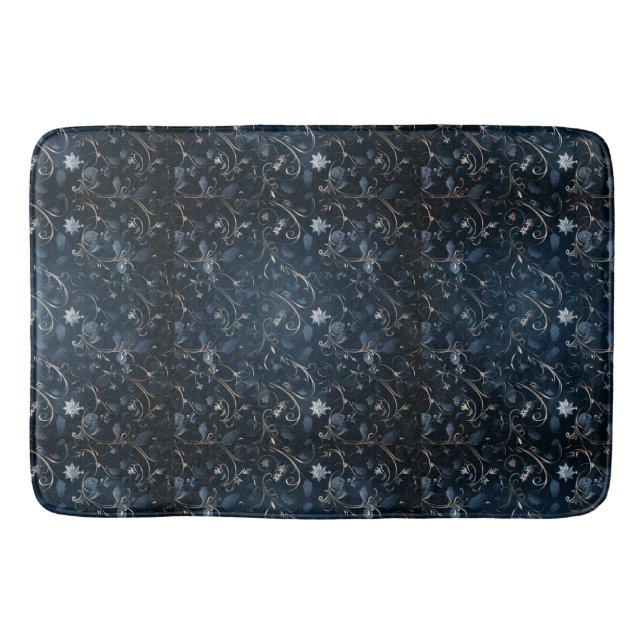 Alfombrilla De Baño Mat de baño azul de invierno (Anverso)