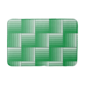 Alfombrilla De Baño Mat de baño - Baldosas de rayas de ómbre verde