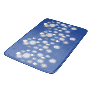 Alfombrilla De Baño Mat de baño - Burbujas sobre azul oscuro
