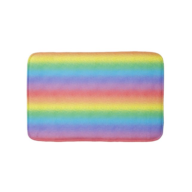 Alfombrilla De Baño Mat de baño con arco iris congelado (Anverso)