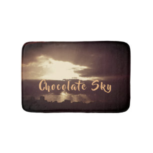 Alfombrilla De Baño Mat De Baño Con Cielo De Plymouth De Chocolate Osc