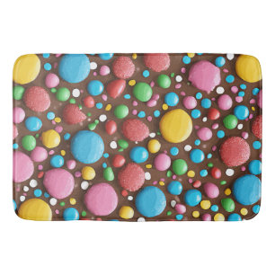 Alfombrilla De Baño Mat de baño con patrón de chocolate con nata de ca