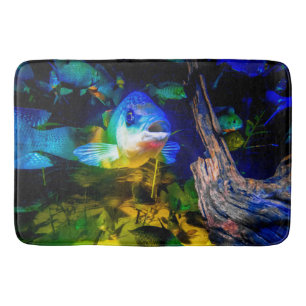 Alfombrilla De Baño Mat de baño con peces en acuario