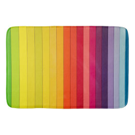 Alfombrilla De Baño Mat de baño con rayas vibrantes - suave y absorben