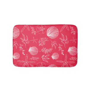Alfombrilla De Baño Mat de baño costero de elementos oceánicos