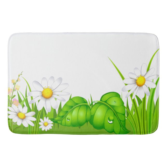 Alfombrilla De Baño Mat de baño/Daisy de primavera (Anverso)