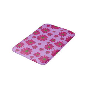 Alfombrilla De Baño Mat de baño Daisy rosa