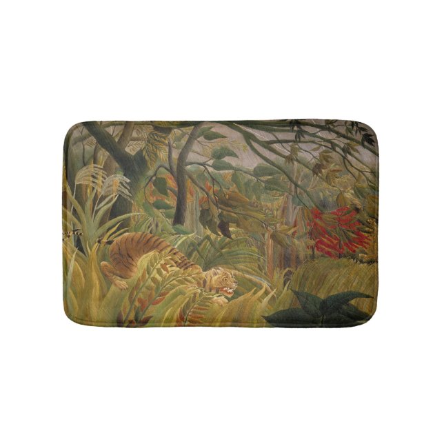 Alfombrilla De Baño Mat de baño de arte Tiger de Rousseau (Anverso)