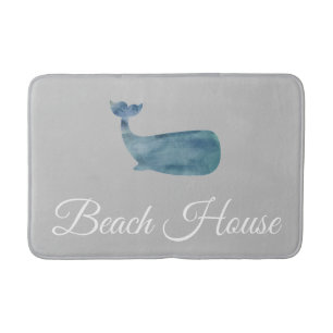 Alfombrilla De Baño Mat de baño de ballena media de Beach House
