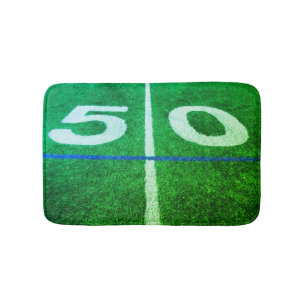 Alfombrilla De Baño Mat de baño de campo de fútbol de línea de 50 yard