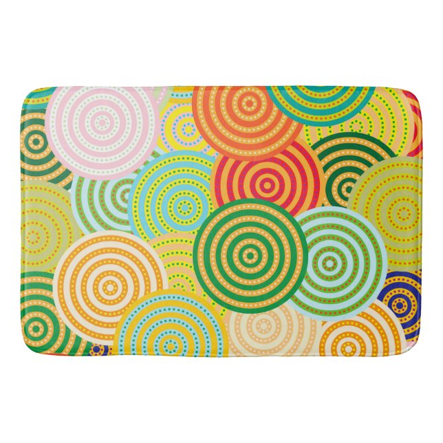 Alfombrilla De Baño Mat de baño de círculo-círculo (Anverso)