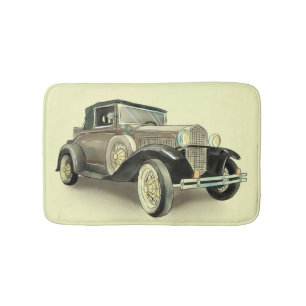 Alfombrilla De Baño Mat de baño de coches de época