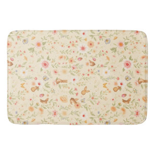 Alfombrilla De Baño Mat de baño de Cottagecore - Suave, Absorbente y e