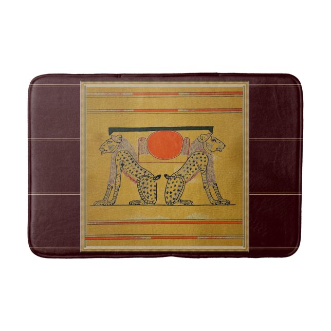Alfombrilla De Baño Mat de baño de dioses egipcios (Anverso)