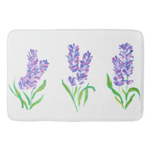 Alfombrilla De Baño Mat de baño de diseño de lavanda