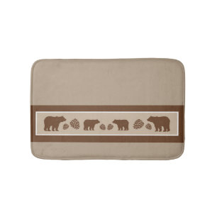 Alfombrilla De Baño Mat de baño de espuma de memoria de pinecona de os