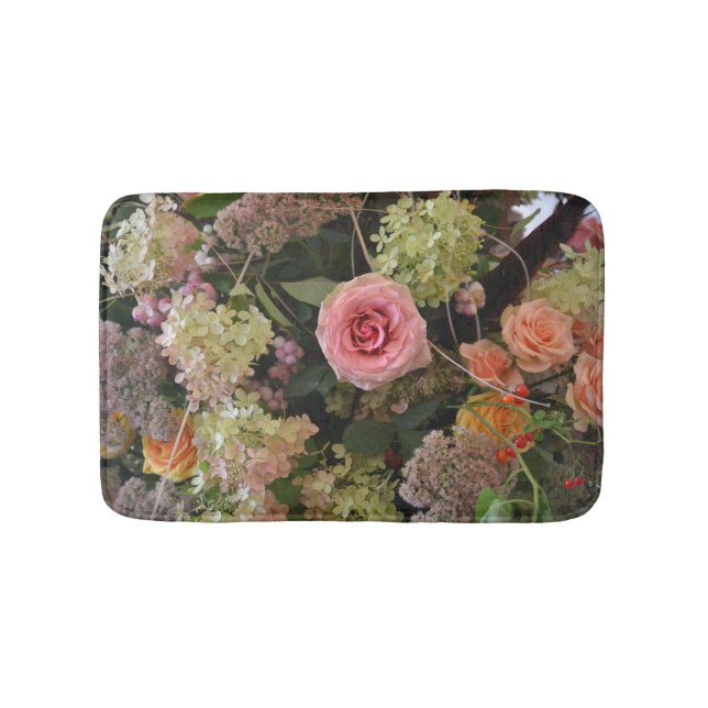 Alfombrilla De Baño Mat. de baño de flores (Anverso)