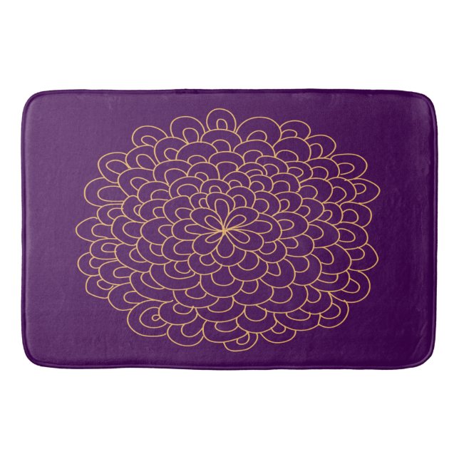 Alfombrilla De Baño Mat de baño de flores Pom (Anverso)