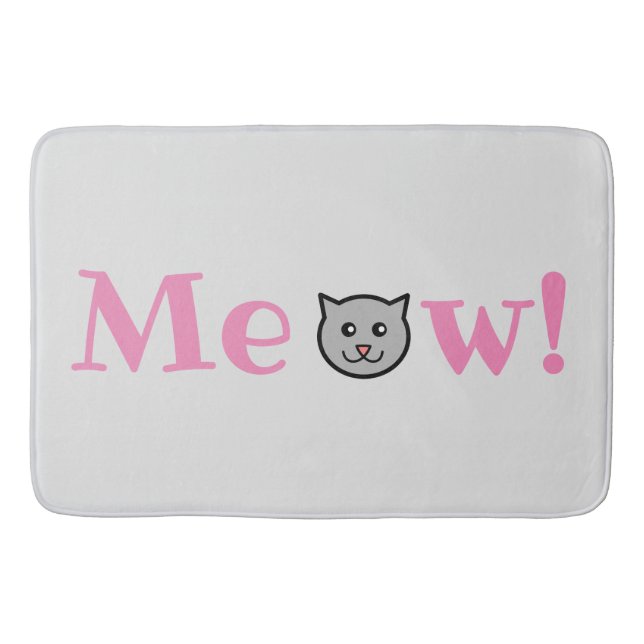 Alfombrilla De Baño Mat de baño de gato sassy (Anverso)