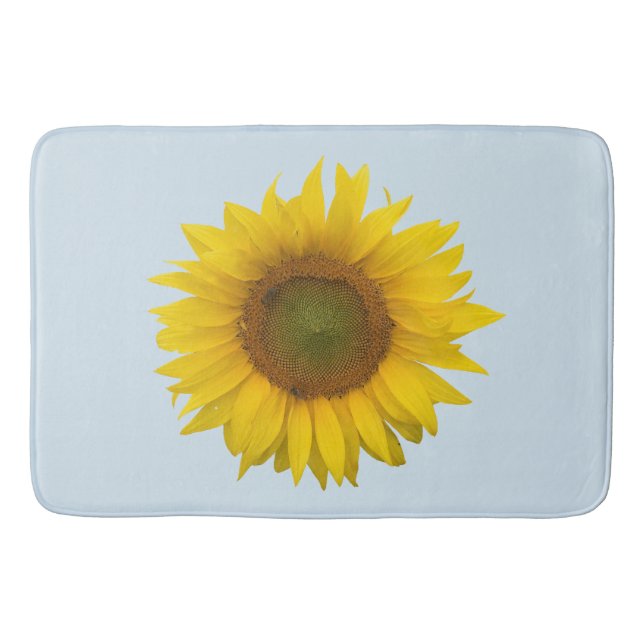 Alfombrilla De Baño Mat de baño de girasol amarillo (Anverso)