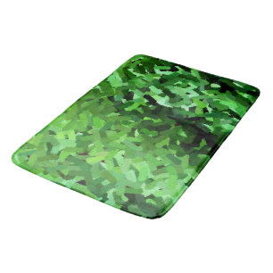 Alfombrilla De Baño Mat de baño de hierba verde Grabado en relieve