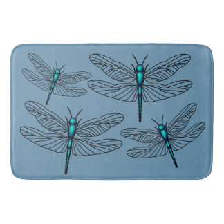 Alfombrilla De Baño Mat. de baño de la libra azul